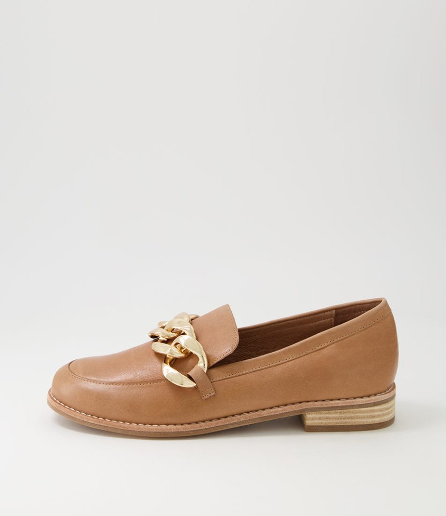 DJANGO & JULIETTE Ampard Cappuccino Leather Loafers | Loafers