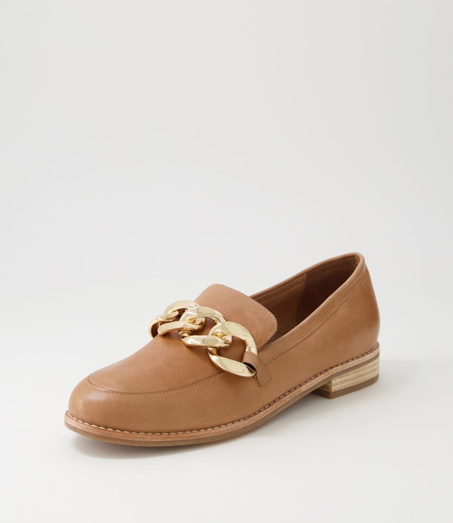 DJANGO & JULIETTE Ampard Cappuccino Leather Loafers | Loafers