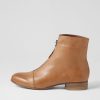 DJANGO & JULIETTE Funda Cognac Leather Ankle Boots | Boots