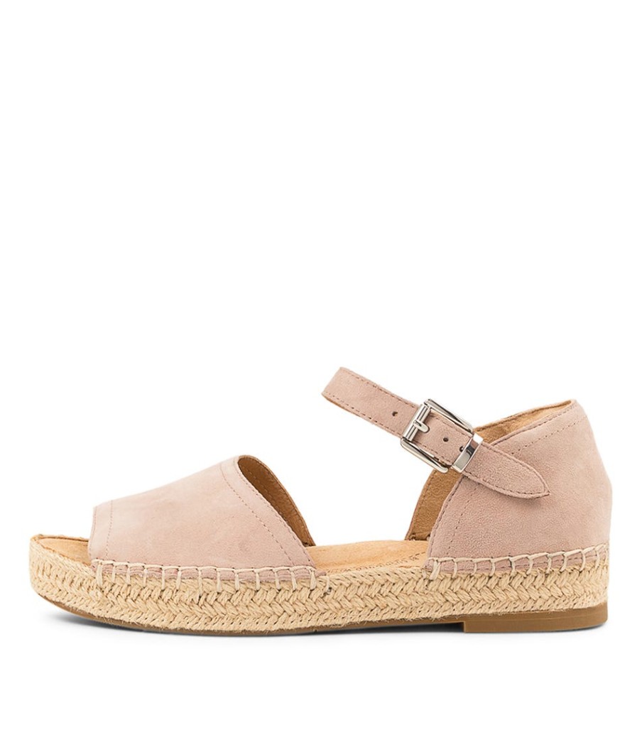 ZIERA Kaylie W Taupe Suede | Espadrilles