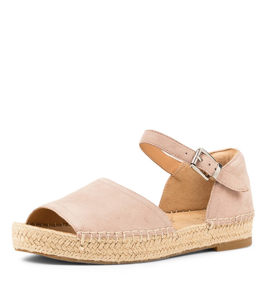 ZIERA Kaylie W Taupe Suede | Espadrilles