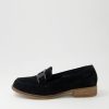 DJANGO & JULIETTE Corina Black Suede Loafers | Loafers