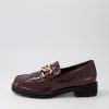 ZIERA Misima W Burgundy Patent Leather Loafers | Loafers