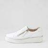 ZIERA Zikta W White Leather Sneakers | Flats