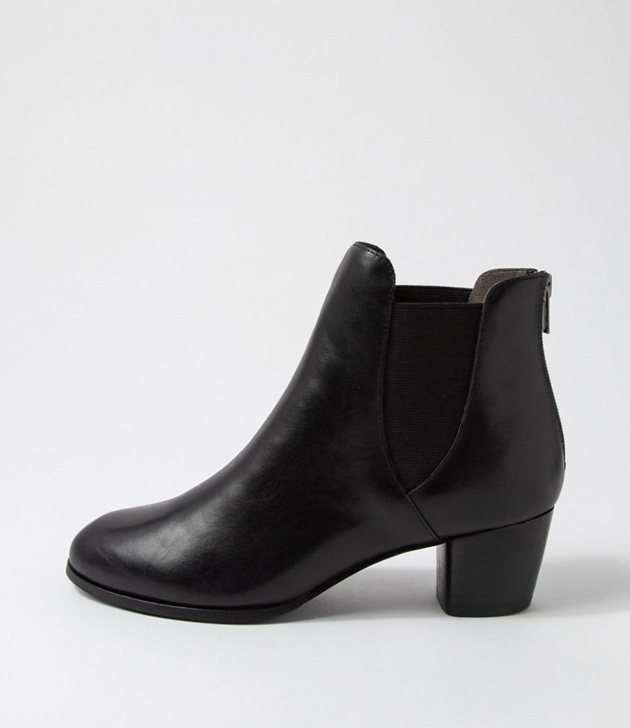 ZIERA Gadore W Black Leather Chelsea Boots | Boots