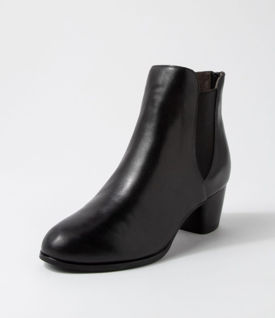 ZIERA Gadore W Black Leather Chelsea Boots | Boots