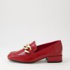 DJANGO & JULIETTE Vivandy Dark Red Patent Leather Heels | Loafers