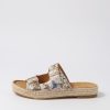 ZIERA Kapila W Natural Multi Leather Sandals | Espadrilles