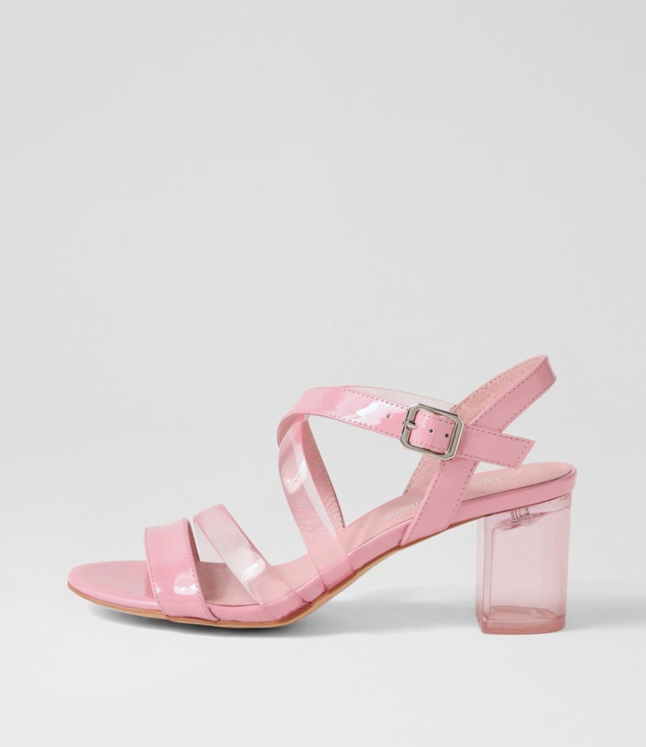 DJANGO & JULIETTE Slava Pink Heel Multi Sandals | Heels