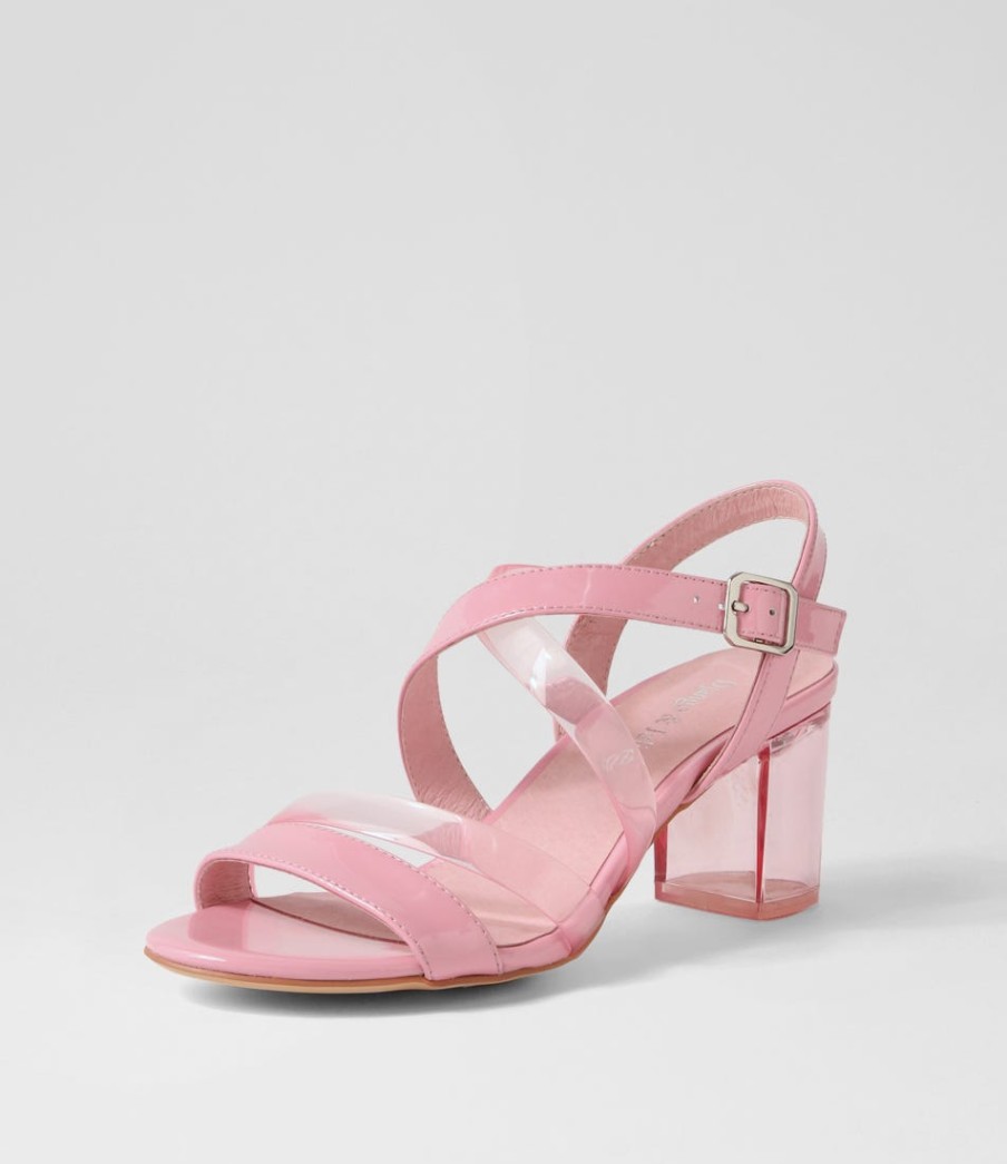 DJANGO & JULIETTE Slava Pink Heel Multi Sandals | Heels