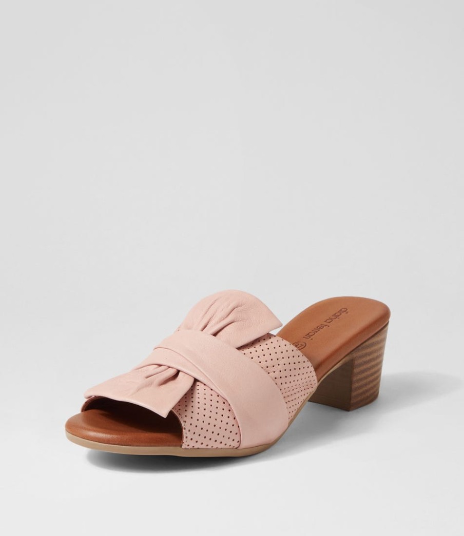 DIANA FERRARI Enom Blush Leather Sandals | Heels