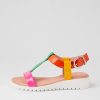 DJANGO & JULIETTE Marj Bright Patent Multi Sandals | Wedges