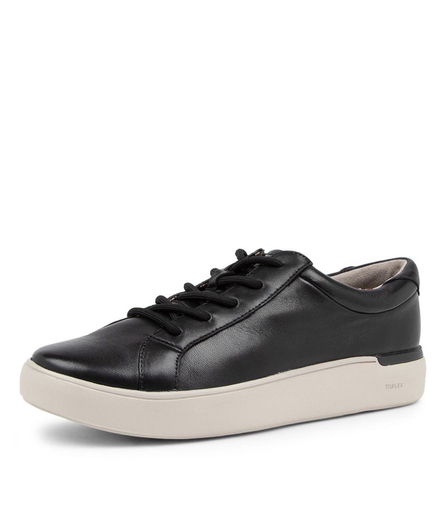 ROCKPORT Tf Parissa Lace Black Leather Sneakers | Sneakers