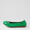 DJANGO & JULIETTE Beyond Bright Emerald Leather Ballet Flats | Flats