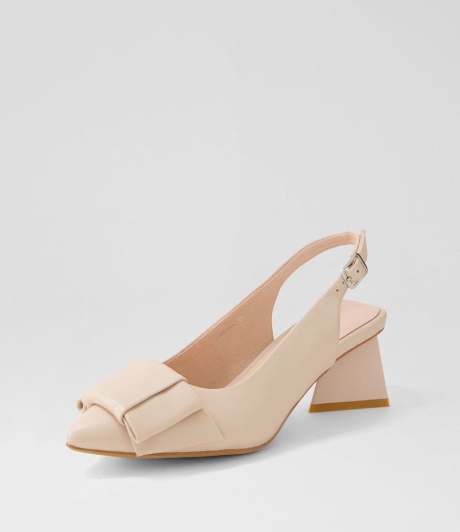 DJANGO & JULIETTE Itzel Nude Leather Heels | Heels