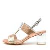 DJANGO & JULIETTE Seymour Gold Multi Clear | Heels