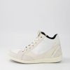 GEOX D Myria A Off White Suede Leather Sneakers | Comfort