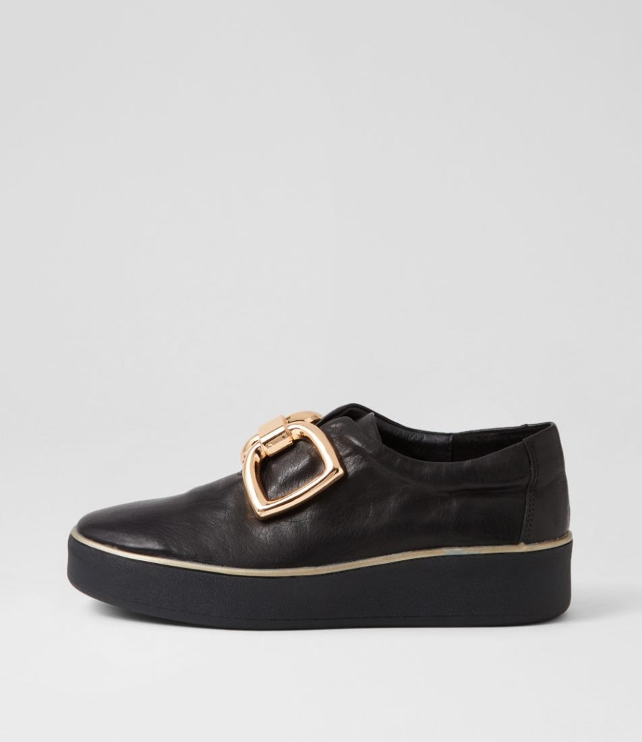 ZIERA Zeki W Black Leather Sneakers | Sneakers