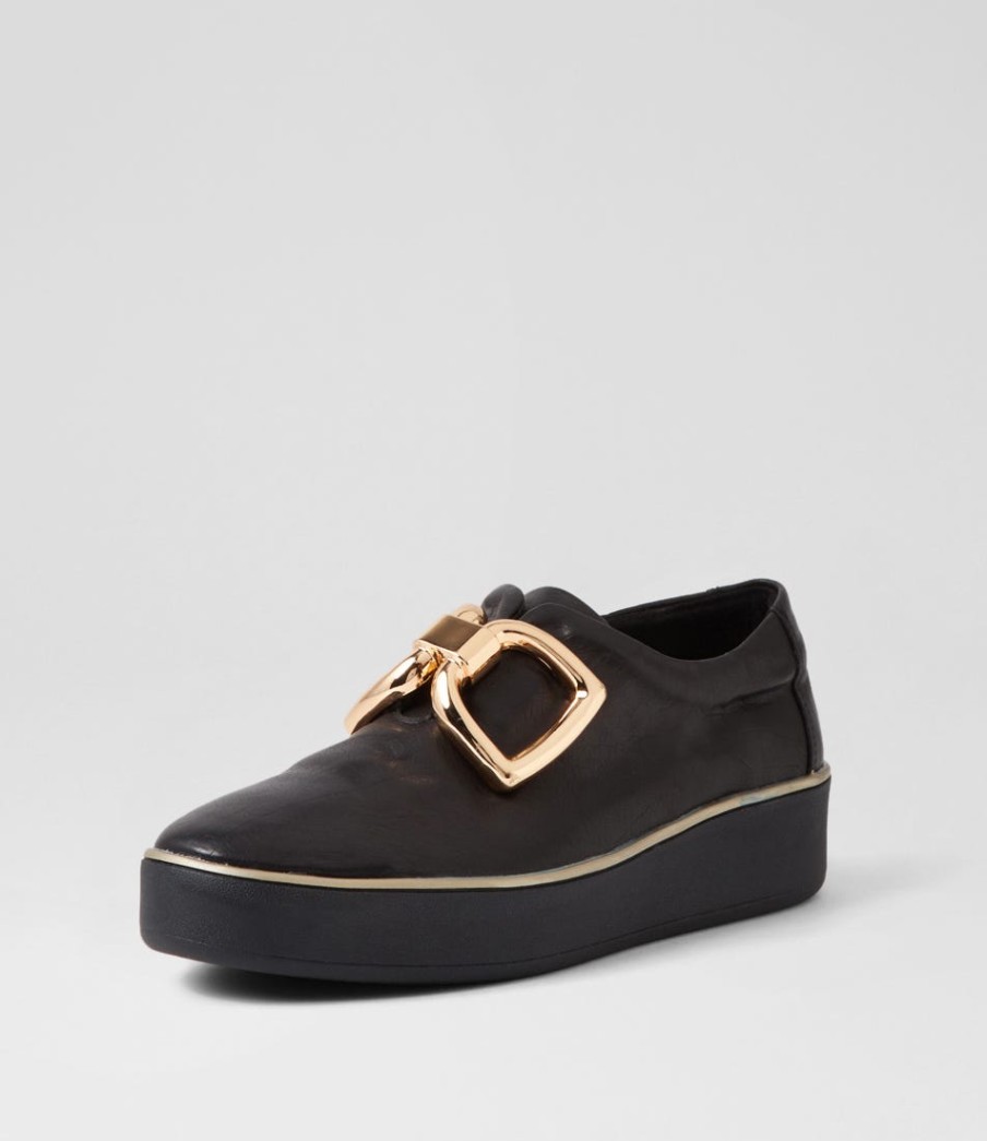 ZIERA Zeki W Black Leather Sneakers | Sneakers