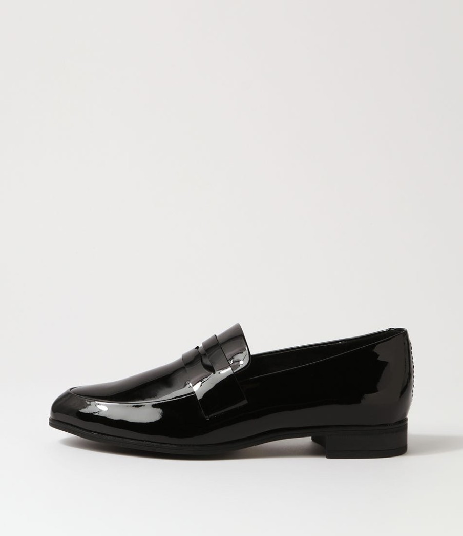 DJANGO & JULIETTE Gebeze Black Patent Leather Loafers | Loafers