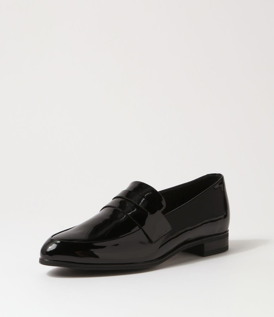 DJANGO & JULIETTE Gebeze Black Patent Leather Loafers | Loafers