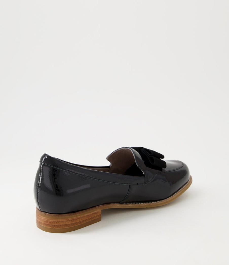 ZIERA Talise Xf Black Patent Suede Loafers | Loafers