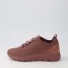 GEOX D Spherica A Old Rose Knit Sneakers | Comfort