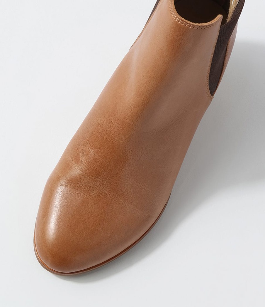 ZIERA Gadore W Tan Leather Chelsea Boots | Boots