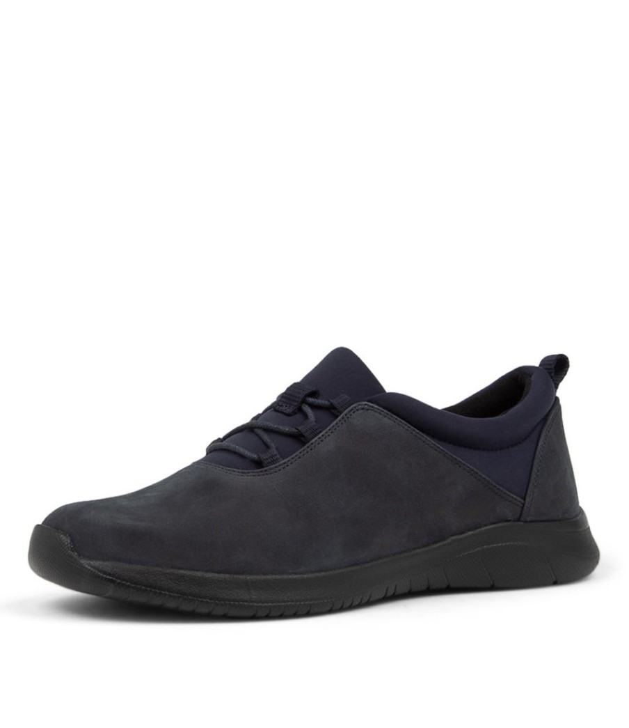 ZIERA Fox Xf Navy Nubuck Sneakers | Comfort