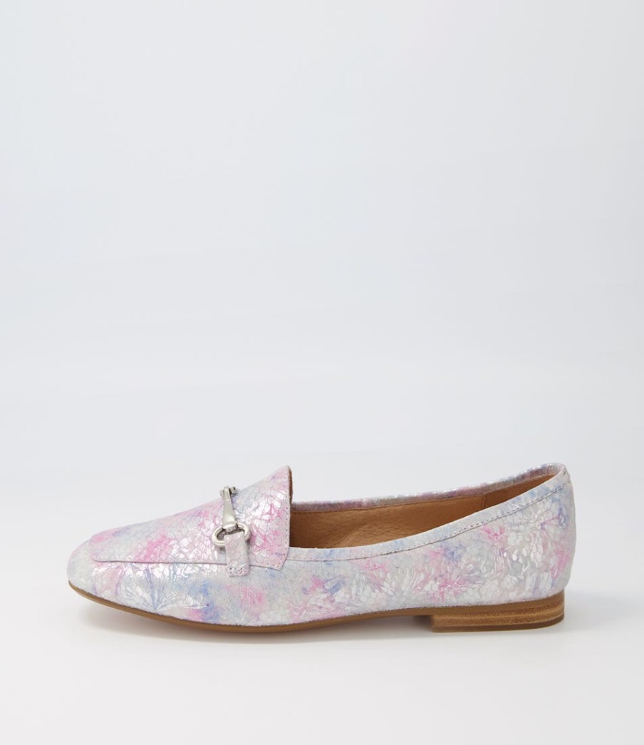 TOP END Mena Pastel Print Leather Loafers | Loafers