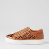 DJANGO & JULIETTE Flynng Tan White Leather Sneakers | Sneakers