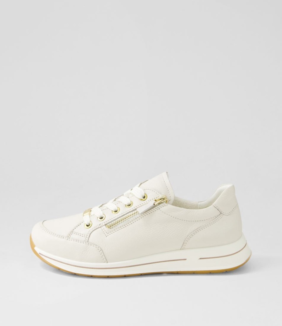 ARA Osaka 1 Cream Leather Sneakers | Comfort