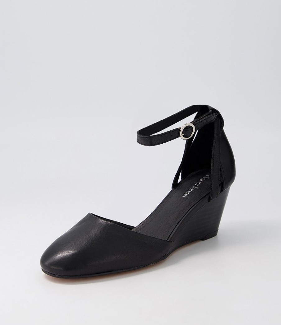 DIANA FERRARI Lorelei Black Leather Heels | Heels