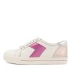 ZIERA Aditi W White Fuchsia Multi Sneakers | Sneakers