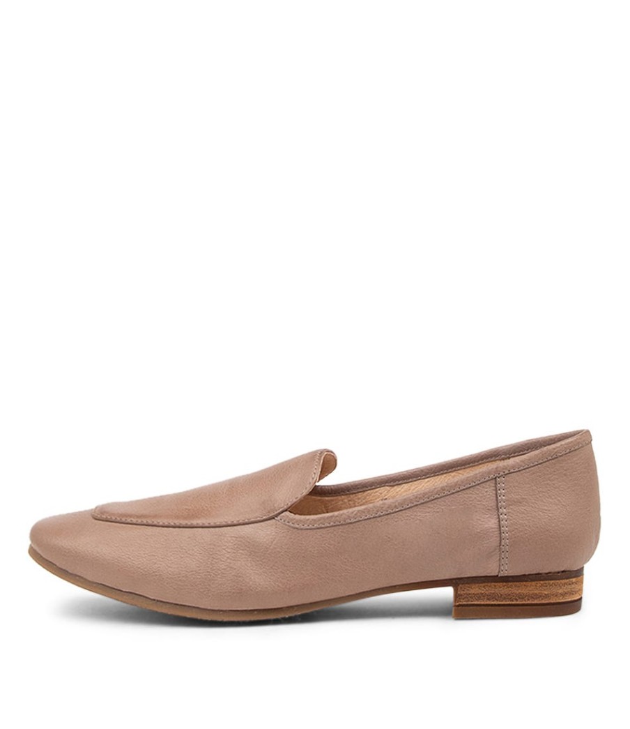 DIANA FERRARI Temimie Dark Taupe Leather Loafers | Loafers