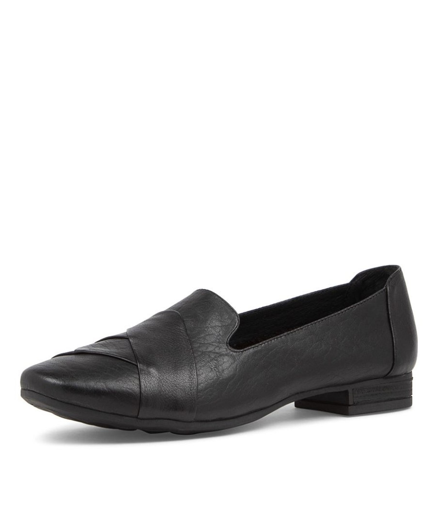 DIANA FERRARI Tilony Black Leather Loafers | Loafers