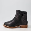 ZIERA Misael W Black Leather Ankle Boots | Boots