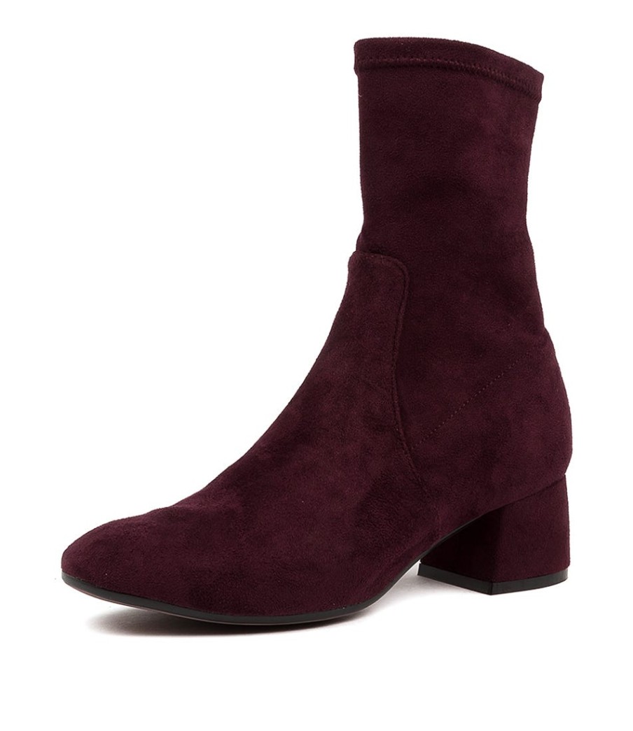 DJANGO & JULIETTE Checkie Mulberry Stretch | Boots