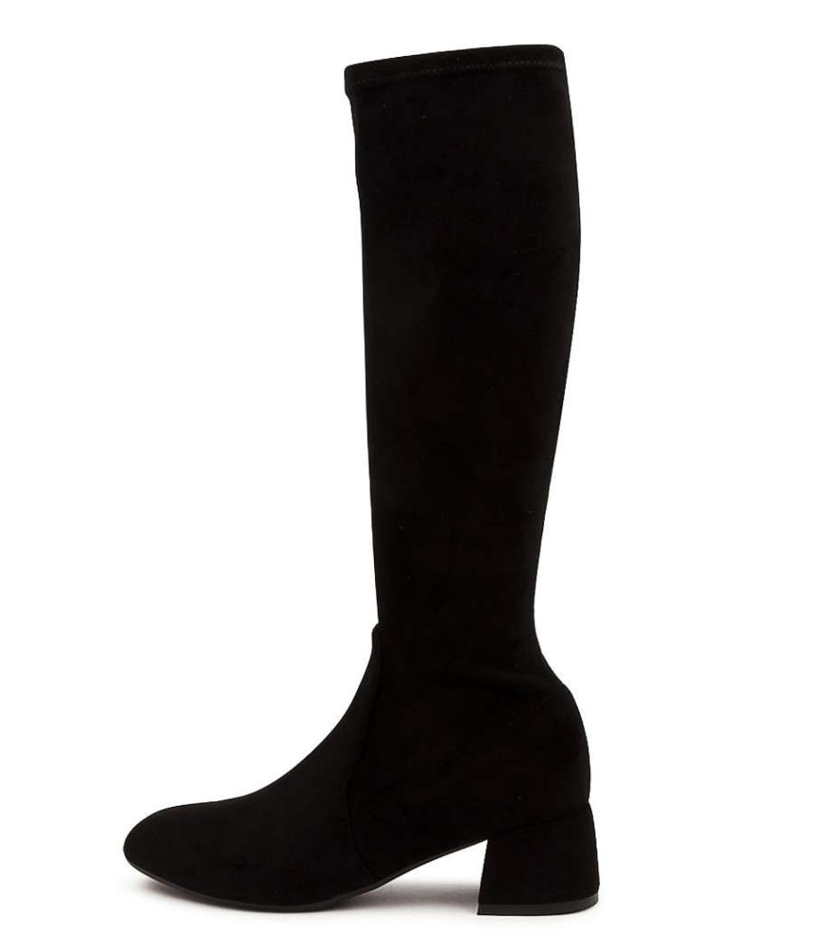 DJANGO & JULIETTE Chevy Black Stretch Micro | Boots