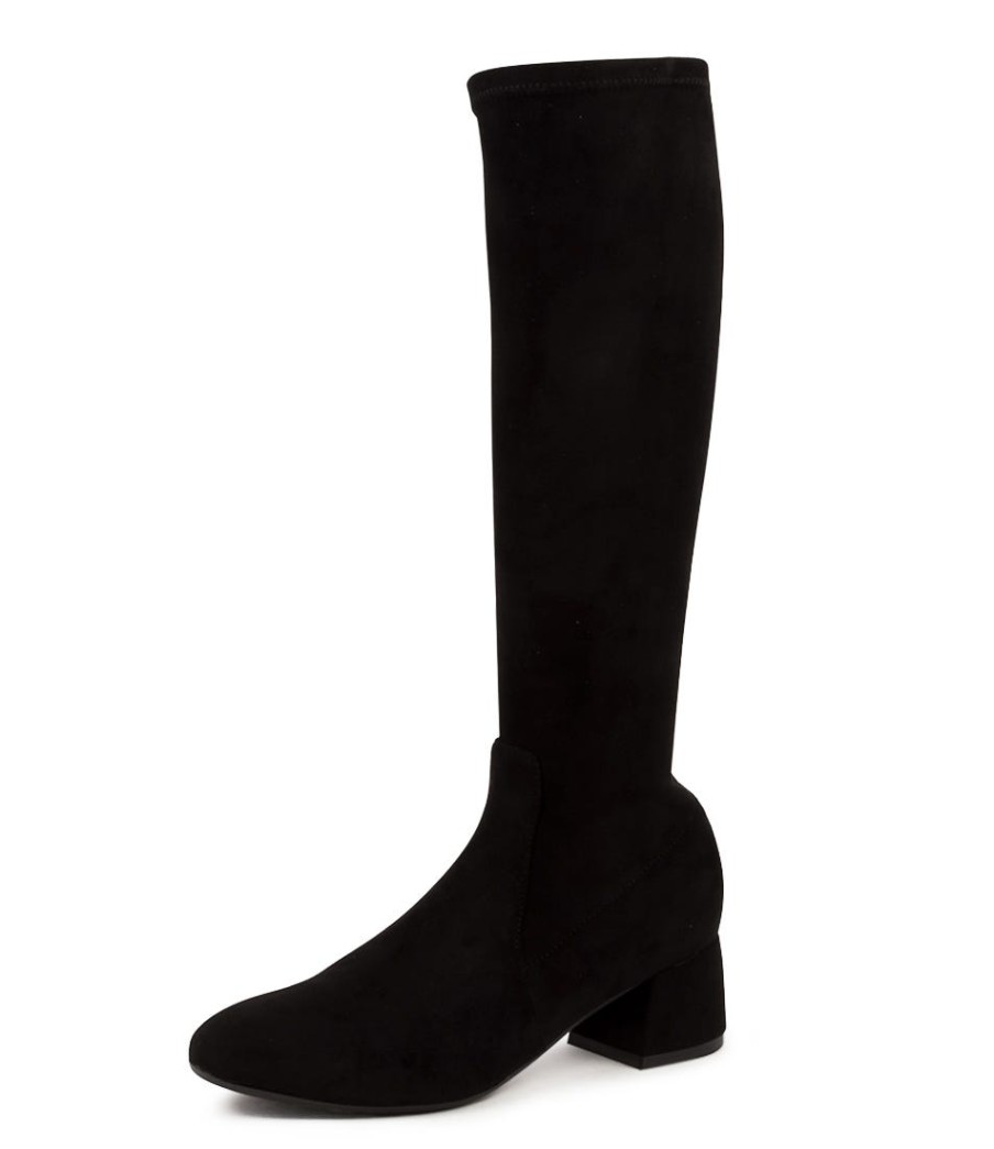 DJANGO & JULIETTE Chevy Black Stretch Micro | Boots