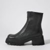 DJANGO & JULIETTE Bilbay Black Leather Ankle Boots | Boots