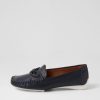 DJANGO & JULIETTE Loukas Navy Leather Loafers | Loafers