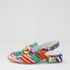 DJANGO & JULIETTE Vabor Stripe Multi Patent Leather Heels | Loafers