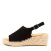 ZIERA Kyrin Xw Black Suede Espadrilles | Espadrilles