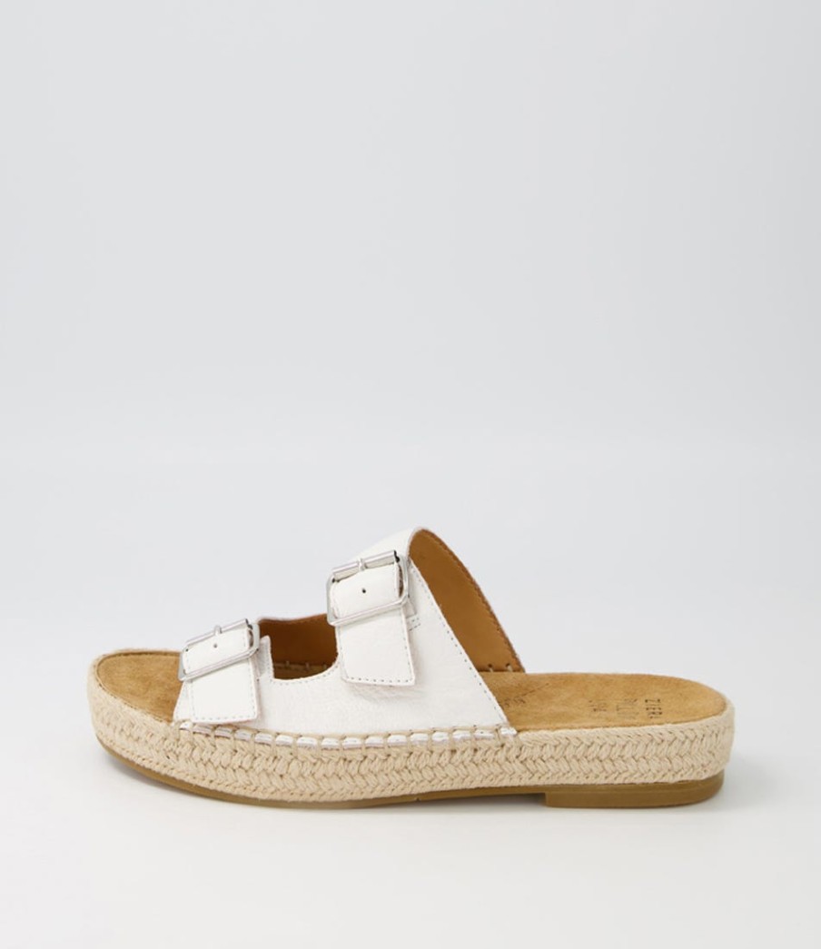 ZIERA Kapila W White Leather Espadrilles | Espadrilles