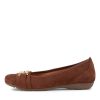 GABOR Mehr Kastanie Suede Ballet Flats | Comfort