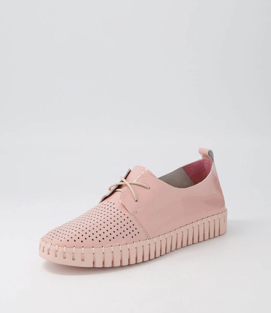 DJANGO & JULIETTE Huston Pink Patent Leather Sneakers | Sneakers