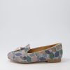 ZIERA Charter Xf Blue Leaf Gold Multi Flat Shoes | Loafers