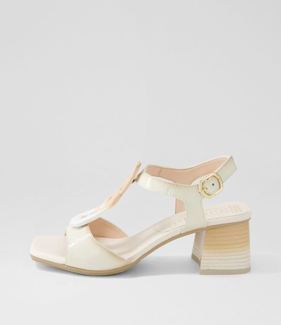 HISPANITAS Iris 11 Panna Leather Sandals | Heels