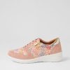 ZIERA Newton W Rose Pink Leopard Multi Sneakers | Wedges